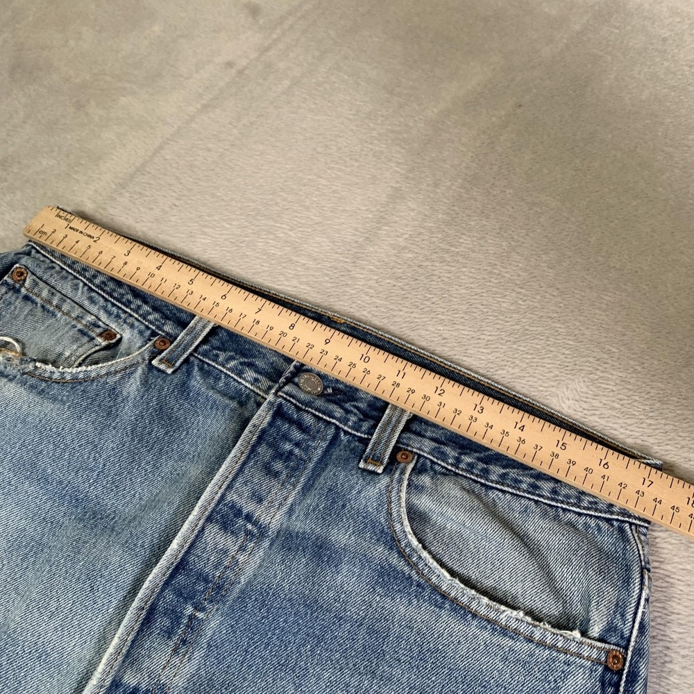 Vintage Levis 501xx Jeans 38x36 (Actual 34x34) Blue Light Straight USA Made 90s - Picture 5 of 16